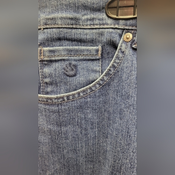 Gloria Vanderbilt 28" Inseam 8.5" Hem 42" Waist Blue Jeans - Picture 2 of 10